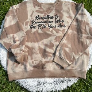 Bleach tie dyed sweatshirt